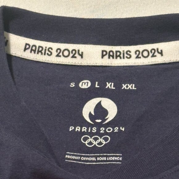 Paris 2024 Olympics Blue T-shirt THE PHRYGE - Men's Size Medium Official - Picture 4 of 9